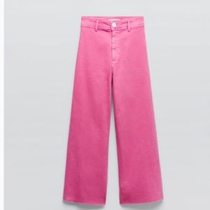 Zara Marine Straight Jeans in Pink